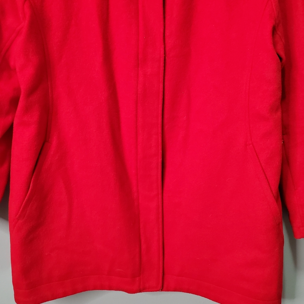 Pendleton Bright Red Wool Peacoat - image 6